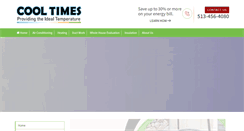 Desktop Screenshot of cooltimeshvac.com
